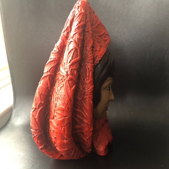 Vintage MCM Marwal Chalkware bust of Spanish Woman - circa 1960s - Picture 12 of 12